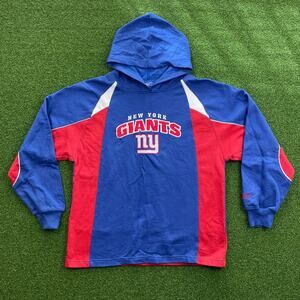 Vintage Reebok Boys Kids Youth New York Giants NFL Football Hoodie Sz L